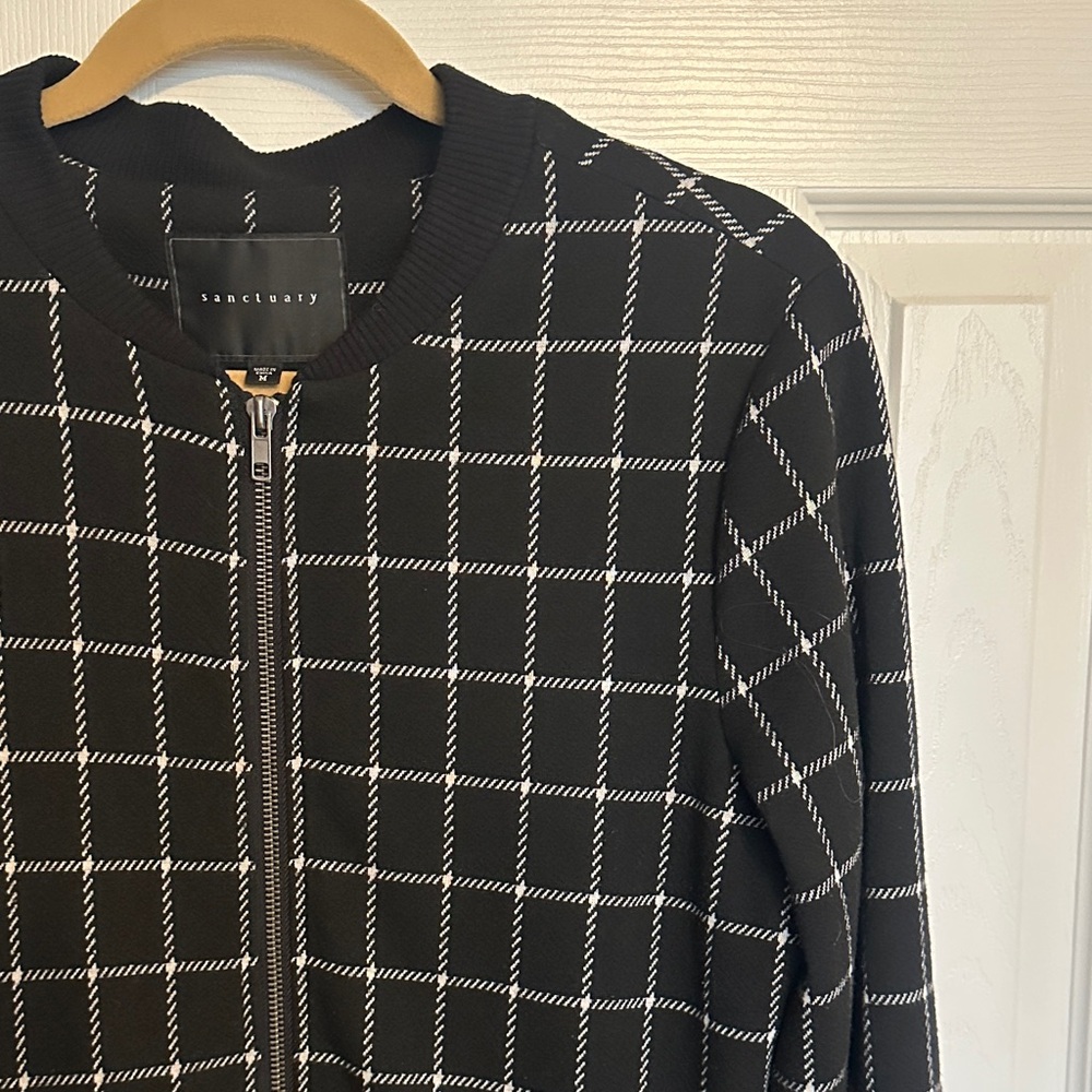 Sanctuary Long Bomber Style Jacket